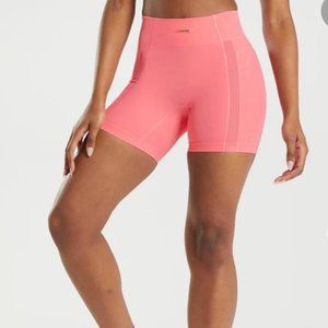Gymshark Peony Pink Mesh Bike Shorts Whitney Simmons V3 Size Medium
